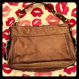 Bronze Leather Coach Purse